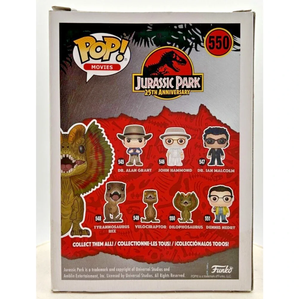 Funko Pop! Jurassic Park Dilophosaurus #550‎ F23